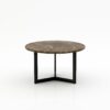 Ronde marmeren salontafel Caffė 3 - Royal Brown - 100cm