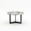 Ronde marmeren salontafel Caffė 3 - Arabescato Orobico Grigio - 100cm