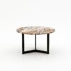 Ronde marmeren salontafel Caffė 3 - Arabescato Orobico Rosso - 100cm