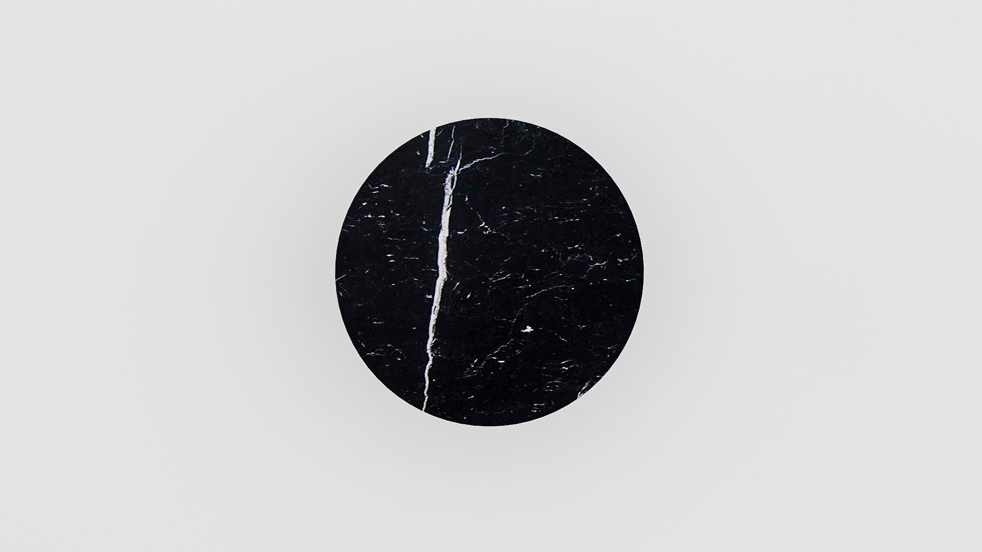 Ronde marmeren salontafel Caffė 3 - Nero Marquina - Afbeelding 3