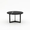 Ronde marmeren salontafel Caffė 3 - Nero Marquina - 100cm
