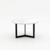 Ronde marmeren salontafel Caffė 3 - Bianco Carrara CD CHIARO - 100cm