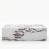 Rechthoekige marmeren salontafel Blocco - Calcatta Viola - 100x60cm