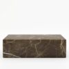 Rechthoekige marmeren salontafel Blocco - Royal Brown - 100x60cm