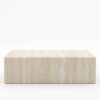 Rechthoekige marmeren salontafel Blocco - Travertino Chiaro - 100x60cm