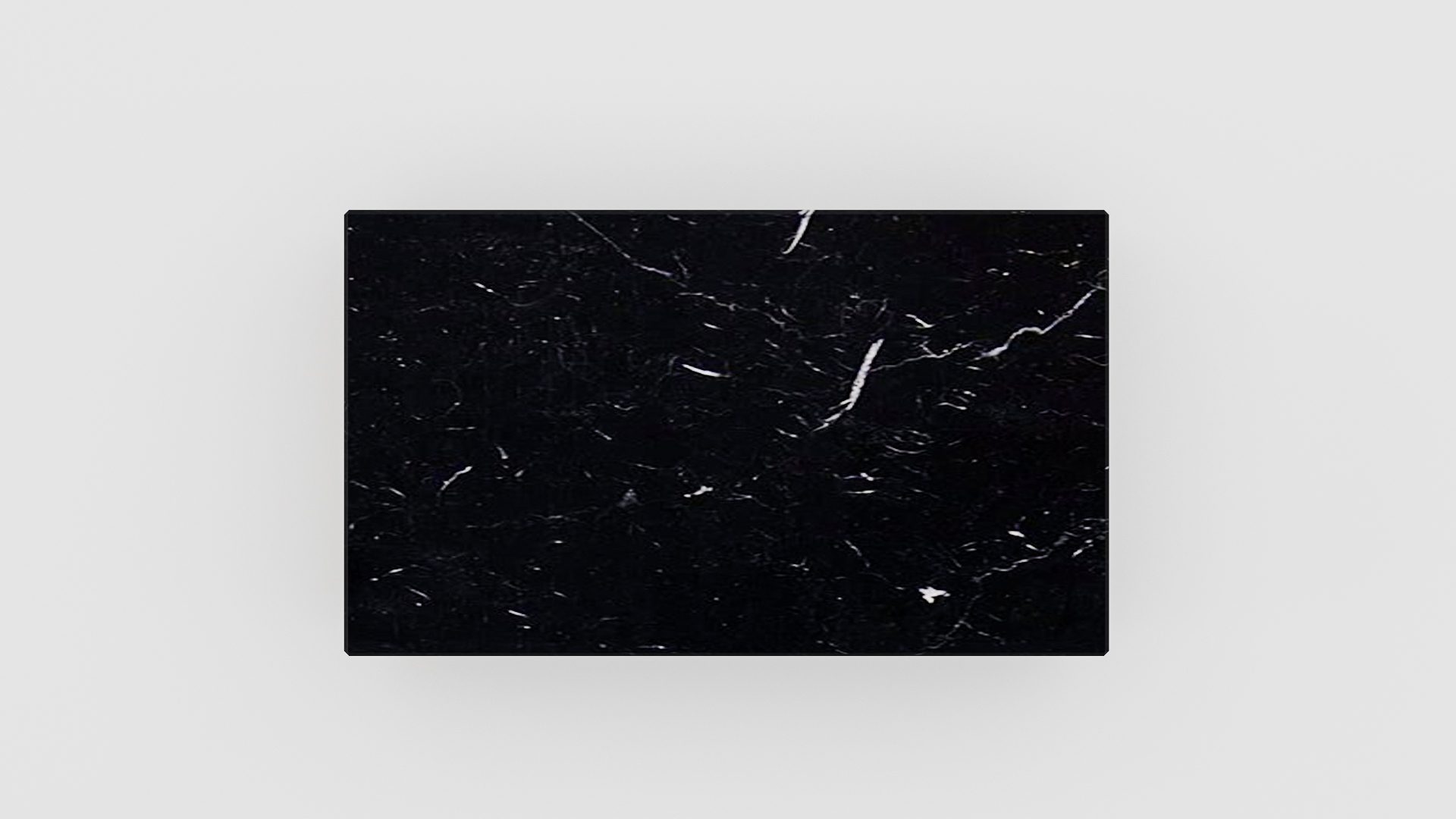 Rechthoekige marmeren salontafel Blocco - Nero Marquina - Afbeelding 4