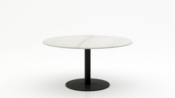 Ronde marmeren eettafel Tubo - Mont Blanc Quartzite - 170cm