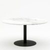 Ronde marmeren eettafel Tubo - Arabescato Carrara - 170cm