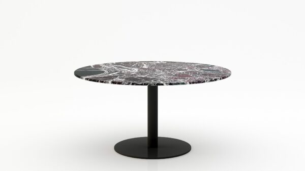 Ronde marmeren eettafel Tubo - Rosso Levanto - 170cm