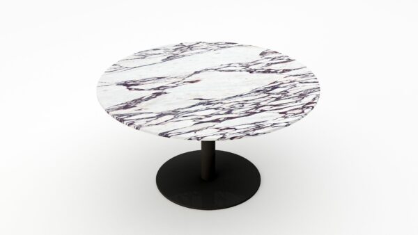 Alternative view of Ronde marmeren eettafel Tubo - Calcatta Viola