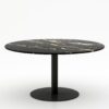 Ronde marmeren eettafel Tubo - Titanium - 170cm