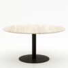 Ronde marmeren eettafel Tubo - Travertino Chiaro - 170cm
