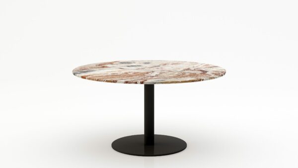 Ronde marmeren eettafel Tubo - Arabescato Orobico Rosso - 170cm
