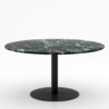 Ronde marmeren eettafel Tubo - Verde rameggiato - 170cm