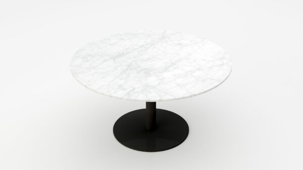 Alternative view of Ronde marmeren eettafel Tubo - Bianco Carrara CD CHIARO