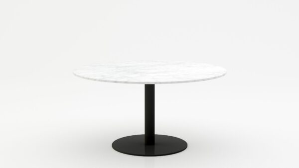 Ronde marmeren eettafel Tubo - Bianco Carrara CD CHIARO - 170cm