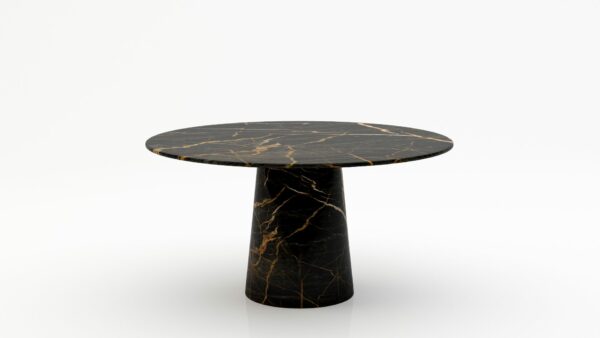 Ronde marmeren eettafel Gelato marmo - Nero saint port laurent - 170cm
