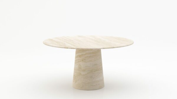 Ronde marmeren eettafel Gelato marmo - Travertino Chiaro - 170cm