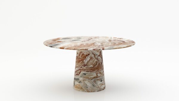 Ronde marmeren eettafel Gelato marmo - Arabescato Orobico Rosso - 170cm