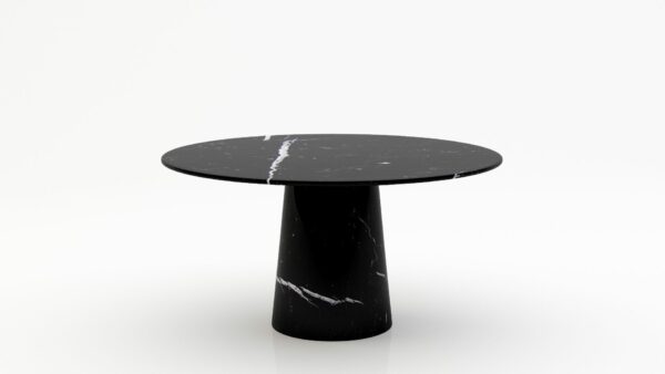 Ronde marmeren eettafel Gelato marmo - Nero Marquina - 170cm