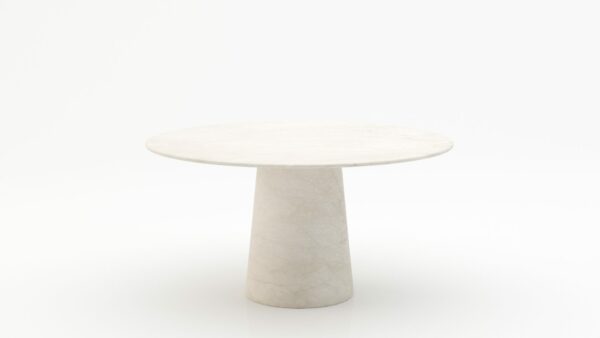 Ronde marmeren eettafel Gelato marmo - Botticino Semi Classico - 170cm