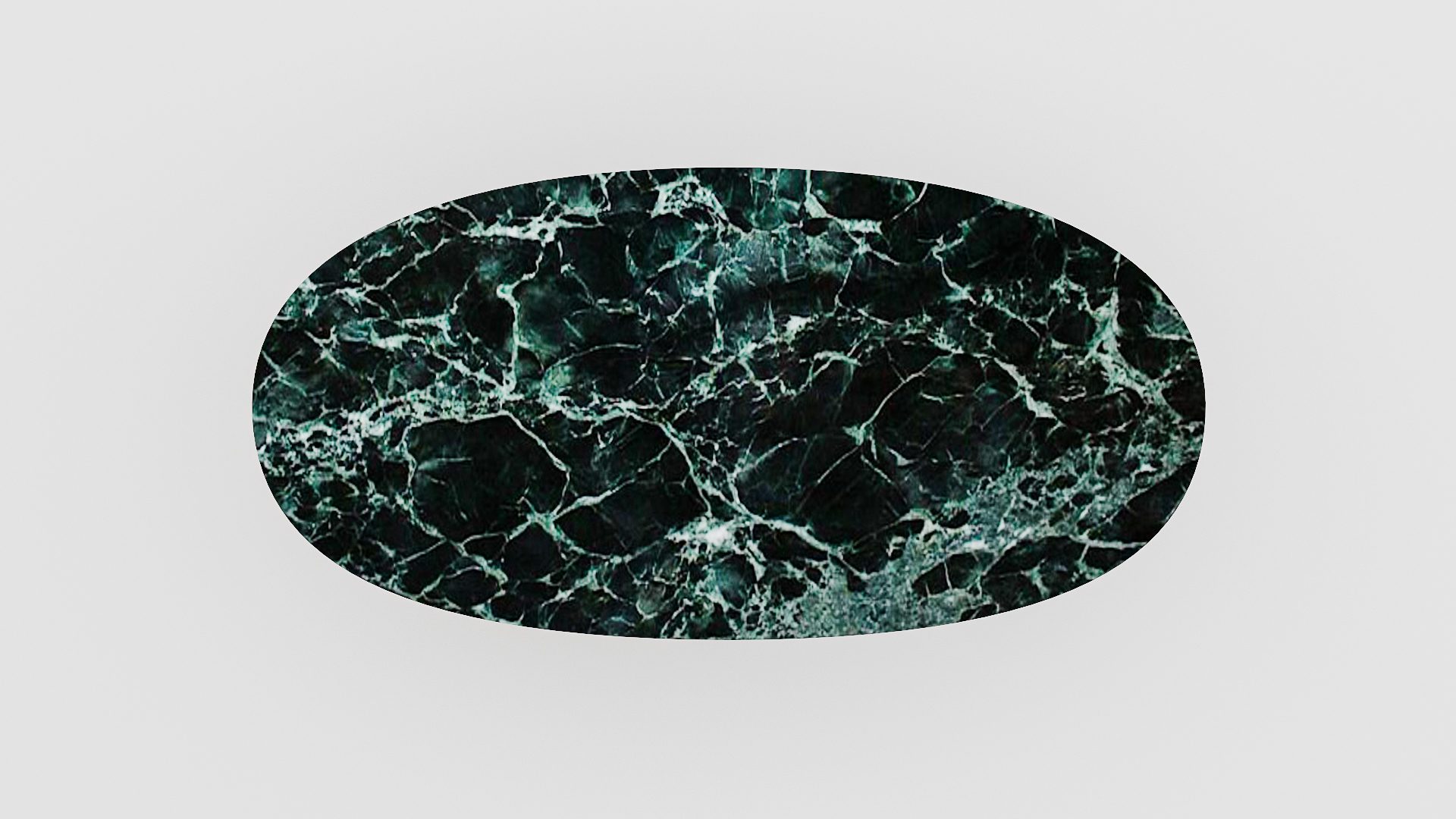 Ovale marmeren eettafel Matrix normale - Verde rameggiato - Afbeelding 4