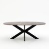 Ovale marmeren eettafel Matrix normale - Pietra Grey - 260x130cm