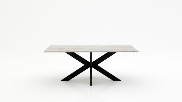 Rechthoekige marmeren eettafel Matrix normale - Taj Mahal Quartzite - 260x100cm