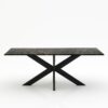 Rechthoekige marmeren eettafel Matrix normale - Nero saint port laurent - 260x100cm