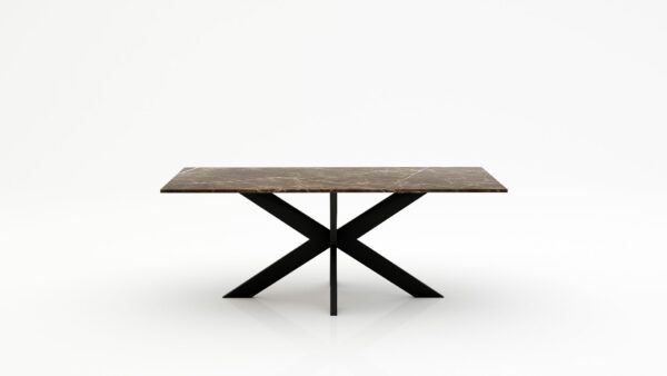 Rechthoekige marmeren eettafel Matrix normale - Royal Brown - 260x100cm