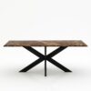 Rechthoekige marmeren eettafel Matrix normale - Emperador dark - 260x100cm