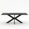 Rechthoekige marmeren eettafel Matrix normale - Nero Marquina - 260x100cm