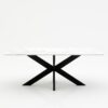Rechthoekige marmeren eettafel Matrix normale - Bianco Carrara CD CHIARO - 260x100cm