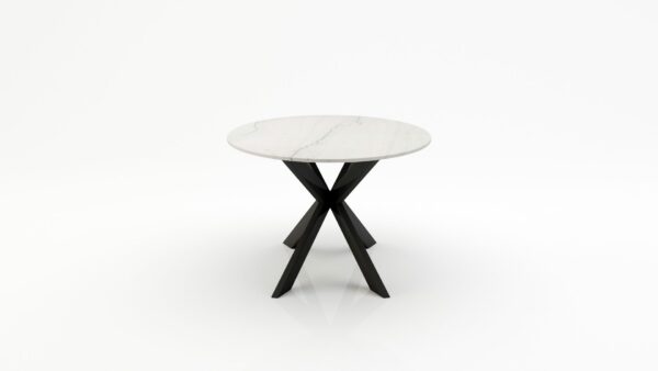 Alternative view of Ovale marmeren eettafel Matrix Farfalle Mont Blanc Quartzite