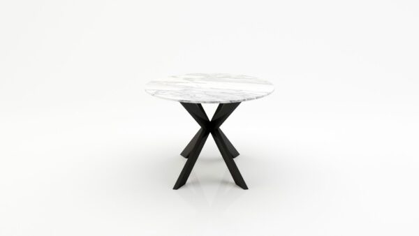 Alternative view of Ovale marmeren eettafel Matrix Farfalle - Arabescato Carrara