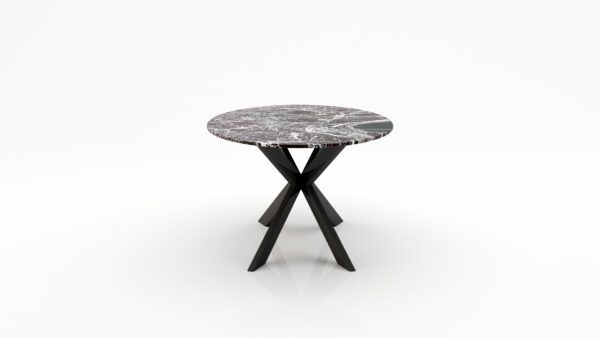 Alternative view of Ovale marmeren eettafel Matrix Farfalle - Rosso Levanto