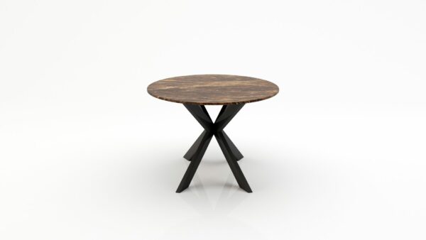 Alternative view of Ovale marmeren eettafel Matrix Farfalle - Emperador dark