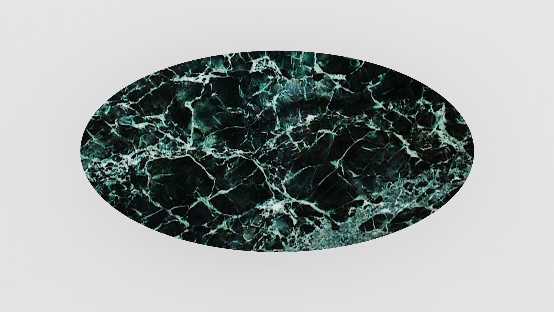 Ovale marmeren eettafel Matrix Farfalle - Verde rameggiato - Afbeelding 3