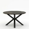 Ronde marmeren eettafel Croce - Nero saint port laurent - 170cm