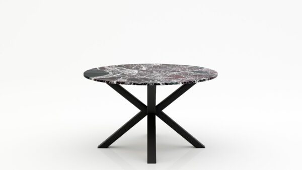 Ronde marmeren eettafel Croce - Rosso Levanto - 170cm