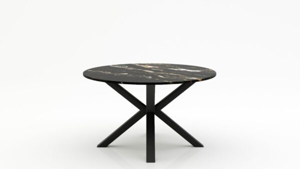 Ronde marmeren eettafel Croce - Titanium - 170cm