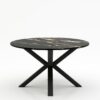 Ronde marmeren eettafel Croce - Titanium - 170cm