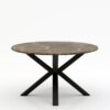Ronde marmeren eettafel Croce - Royal Brown - 170cm