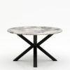 Ronde marmeren eettafel Croce - Arabescato Orobico Grigio - 170cm