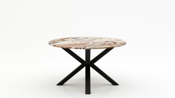 Ronde marmeren eettafel Croce - Arabescato Orobico Rosso - 170cm