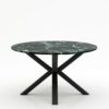 Ronde marmeren eettafel Croce - Verde rameggiato - 170cm