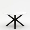 Ronde marmeren eettafel Croce - Bianco Carrara CD CHIARO - 170cm