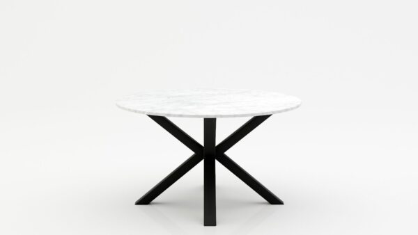 Ronde marmeren eettafel Croce - Bianco Carrara CD CHIARO - 170cm