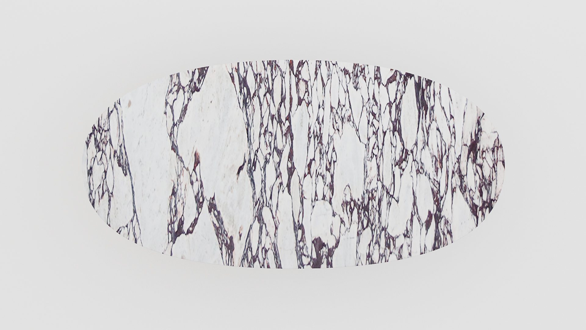 Ovale marmeren eettafel Pipistrello - Calcatta Viola - Afbeelding 4