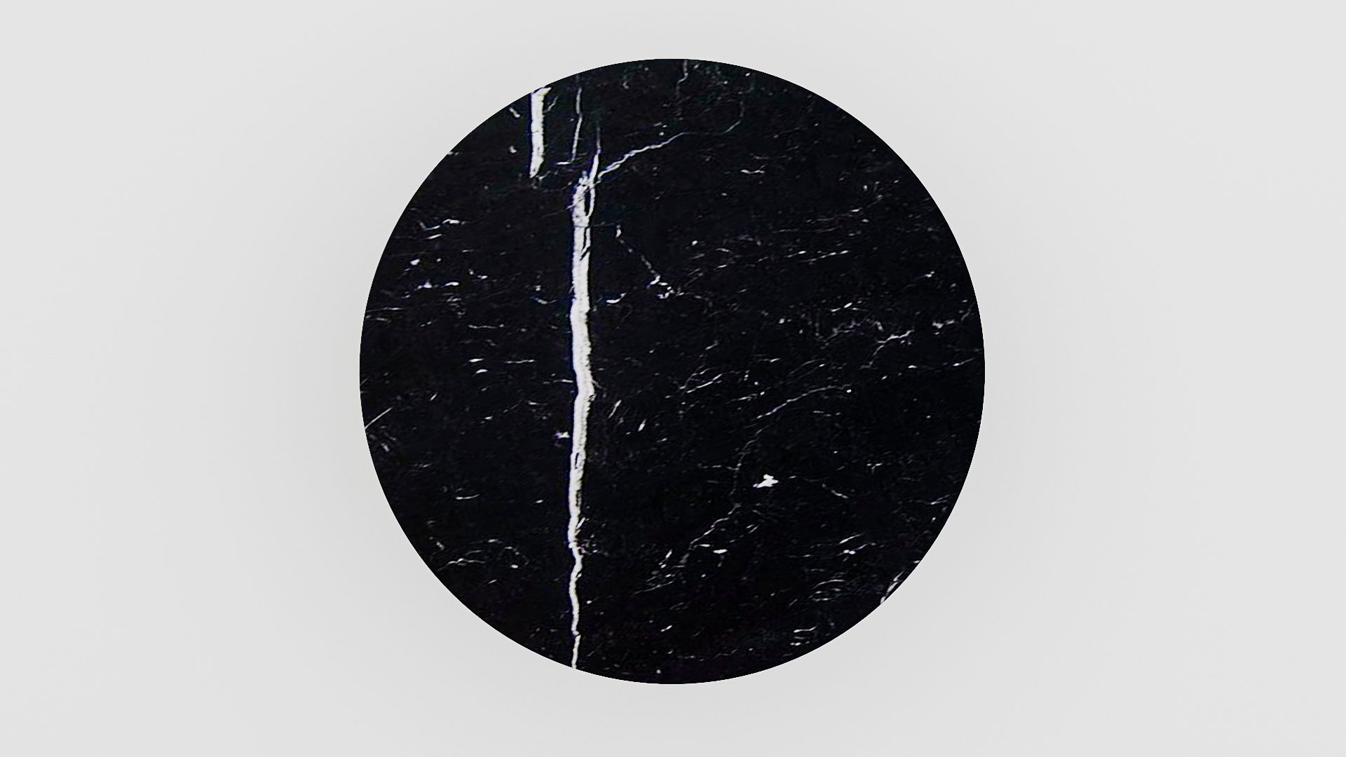 Ronde marmeren eettafel Tulip - Nero Marquina - Afbeelding 3